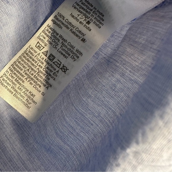 J. Crew | Blue Button Down Shirt Size Medium - Picture 6 of 6